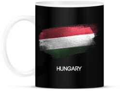 printfashion Hungary - Magyar zászló - Bögre - Fekete (4832754)