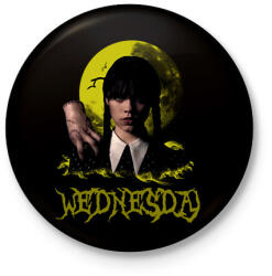 printfashion Wednesday és Izé - Kitűző, hűtőmágnes - Fekete (13262774)