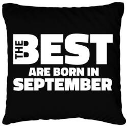 printfashion The Best are born in september - Párnahuzat, Díszpárnahuzat - Fekete (5429188)