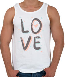 printfashion LOVE - Férfi atléta - Fehér (1178947)