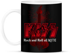 printfashion kiss band - Bögre - Fekete (2180703)