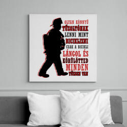 printfashion Könnyű tűzoltónak lenni - Vászonkép - Fehér (10752939)