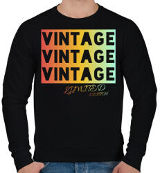 printfashion VINTAGE limited edition - Férfi pulóver - Fekete (4058610)