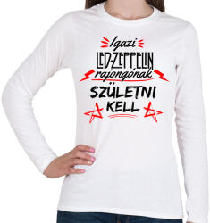 printfashion Led Zeppelin - Női hosszú ujjú póló - Fehér (2686709)