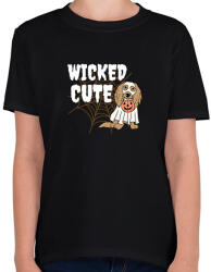 printfashion Wicked cute - Gyerek póló - Fekete (14657518)