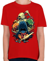 printfashion Assasins Creed - Gyerek póló - Piros (1736956)