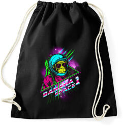 printfashion Space Monkey - Sportzsák, Tornazsák - Fekete (2299279)