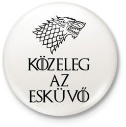 printfashion Közeleg az esküvő - Kitűző, hűtőmágnes - Fehér (3089821)