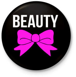 printfashion BEAUTY - Kitűző, hűtőmágnes - Fekete (3093721)