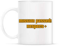 printfashion MISSION PASSED! RESPECT+ - Bögre - Fehér (1885426)