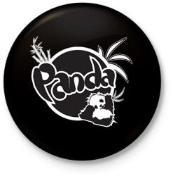 printfashion fanta panda - Kitűző, hűtőmágnes - Fekete (15010041)