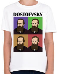 printfashion Dostoevsky - Gyerek póló - Fehér (7117484)