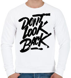 printfashion dont look back - Férfi pulóver - Fehér (13485652)