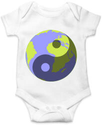 printfashion Yin-Yang bolygó - Baba Body - Fehér (1329821)
