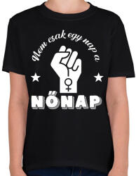 printfashion Nem csak egy nap - Gyerek póló - Fekete (12635164)