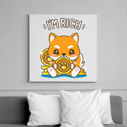 printfashion BITCOIN 4EVER 24 - Vászonkép - Fehér (6639780)