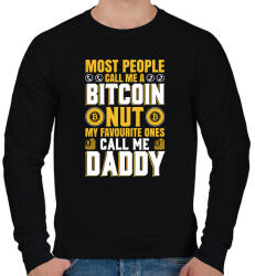 printfashion BITCOIN 4 EVER 37 - Férfi pulóver - Fekete (6109104)