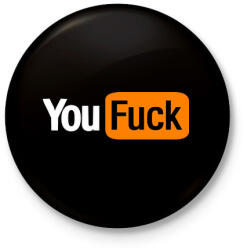 printfashion you fuck - Kitűző, hűtőmágnes - Fekete (3103570)