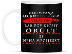 printfashion A legjobb feleségnek a világon - Bögre - Fekete (2637612)