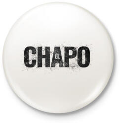 printfashion El Chapo - Kitűző, hűtőmágnes - Fehér (3090011)