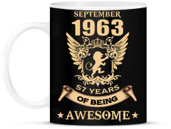 printfashion Egyedi Awesome szülinapos minta! - Bögre - Fekete (2855615)