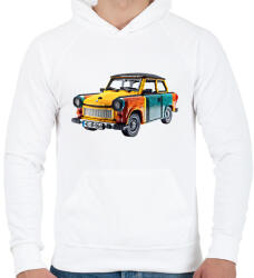 printfashion LEGO Trabant - Retro autó - Férfi kapucnis pulóver - Fehér (15533121)