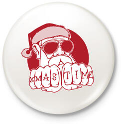 printfashion Xmas Time - Kitűző, hűtőmágnes - Fehér (14922677)