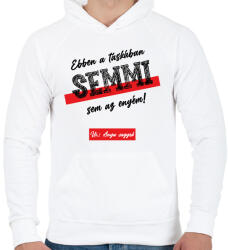 printfashion Ebben a táskában - Táska minta - Férfi kapucnis pulóver - Fehér (7002941)
