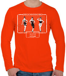 printfashion Gyanús - Férfi hosszú ujjú póló - Narancs (200052)