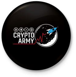 printfashion BITCOIN 4 EVER 91 - Kitűző, hűtőmágnes - Fekete (6976567)