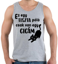 printfashion Ez egy tiszta póló, csak van egy cicám - Férfi atléta - Sport szürke (16534587)