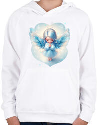 printfashion Téltündér - Gyerek kapucnis pulóver - Fehér (15114365)