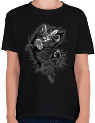 printfashion macsesz 3D - Gyerek póló - Fekete (321285)
