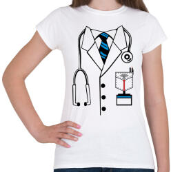 printfashion orvos egyenruha - Női póló - Fehér (13033631)
