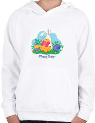 printfashion husvét33 - Gyerek kapucnis pulóver - Fehér (6727667)