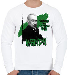 printfashion Krúdy Gyula - Férfi pulóver - Fehér (9958224)