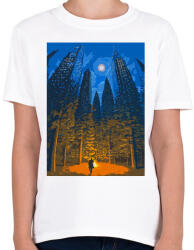 printfashion Ember és természet - Gyerek póló - Fehér (4813012)