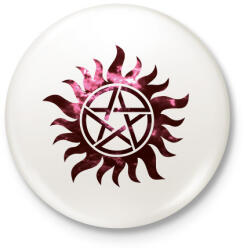 printfashion Supernatural (Odaát) - Kitűző, hűtőmágnes - Fehér (16305002)