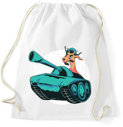 printfashion Kecske tankban - Sportzsák, Tornazsák - Fehér (15466255)