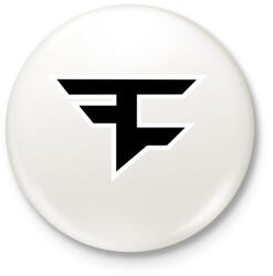 printfashion Faze Clan logo - Kitűző, hűtőmágnes - Fehér (3081347)
