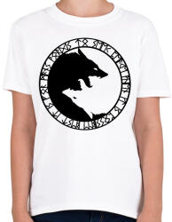 printfashion Viking farkasok - Gyerek póló - Fehér (15516859)