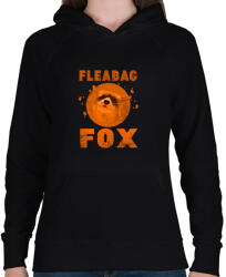 printfashion FLEABAG FOX2 - Női kapucnis pulóver - Fekete (2800613)