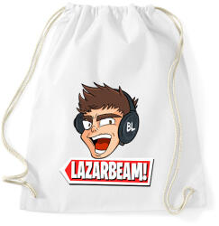 printfashion lazarbeam - Sportzsák, Tornazsák - Fehér (2123171)