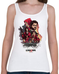 printfashion La casa de papel - A nagy pénzrablás - Női atléta - Fehér (13651937)