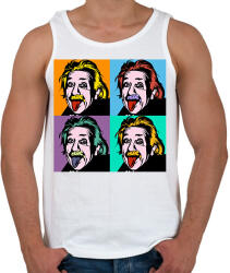 printfashion Einstein - Férfi atléta - Fehér (2954967)