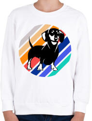 printfashion Tacskó - Gyerek pulóver - Fehér (5004936)