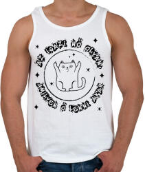 printfashion Egy igazi nő olyan - Férfi atléta - Fehér (8531995)