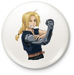 printfashion FMA: Brotherhood - Edward Elric - Kitűző, hűtőmágnes - Fehér (8407835)