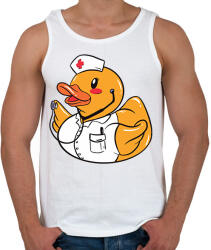 printfashion Ápoló gumikacsa - Férfi atléta - Fehér (13365339)