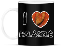 printfashion I love halászlé - Bögre - Fekete (8699075)